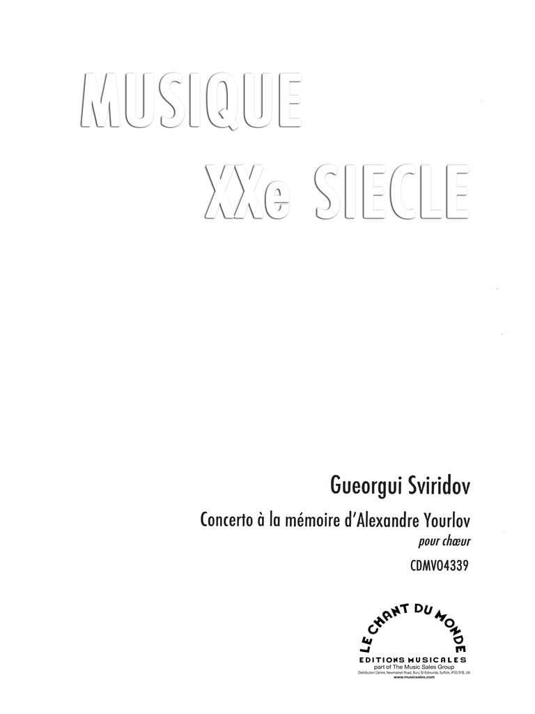 Concerto à La Mémoire d'Alexandre Yourlov